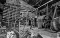 Titre : Les foulons de teinture . Tannerie Cara . Photographe Eric Lamotte