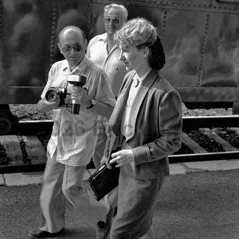 Nathalie Baye sur le tournage du film De guerre lasse